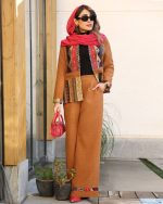 کت و شلوار سنتی زنانه مدل الیزا با جنس بزیاق و قد کت 70 - تصویر 8