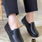 کفش طبی و کارمندی دور دوخت با کفی و پد خارپاشنه 770