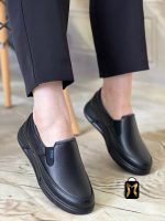 کفش طبی و کارمندی دور دوخت با کفی و پد خارپاشنه 770