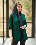 کت تک زنانه یقه انگلیسی مدل شاهان با قد 78 - تصویر 6