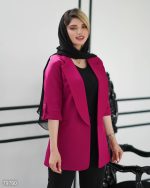 کت تک زنانه یقه انگلیسی مدل شاهان با قد 78 - تصویر 3