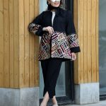 کت تابستانه زنانه مدل حدیث با جنس لنین شسته شده با خرجکار هندی دوزی