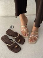 صندل انگشتی زنانه مدل زارا با پاشنه 2 سانت - تصویر 3