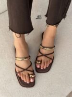 صندل انگشتی زنانه مدل زارا با پاشنه 2 سانت - تصویر 4