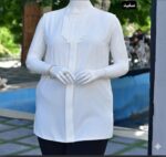 تاپ جلو پیله سایز بزرگ زنانه با جنس الیزه - تصویر 7
