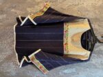 ست پانچ و شلوار با خرجکار هندی و جنس صوفیا - تصویر 4