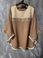 ست پانچ و شلوار با خرجکار هندی و جنس صوفیا - تصویر 10