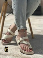 صندل انگشتی زنانه با رویه چرم صنعتی در سه رنگ پرفروش 697 - تصویر 3