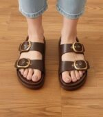 پاخور صندل زنانه مدل پینار رنگ قهوه ای (Brown) با زیره پیو نرم