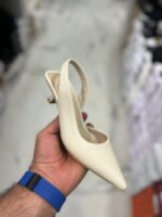 صندل مجلسی زنانه کد 50998 رویه چرم صنعتی با پاشنه میخی 3 سانت پرفروش - تصویر 6