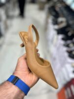 صندل مجلسی زنانه کد 50998 رویه چرم صنعتی با پاشنه میخی 3 سانت پرفروش - تصویر 4
