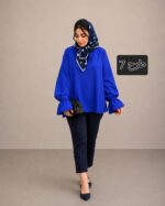 شومیز و شلوار زنانه مدل سیلویا با جنس کرپ اسکاچی - تصویر 3