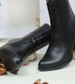 نیم بوت زنانه مدل سزار با پاشنه 6 سانت و زیره دلتا - تصویر 4